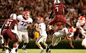 South Carolina Gamecocks Georgia Bulldgos Jadeveon Clowney